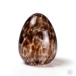 NWT Mercury Innovations Tortoise Glass LED Easter Egg